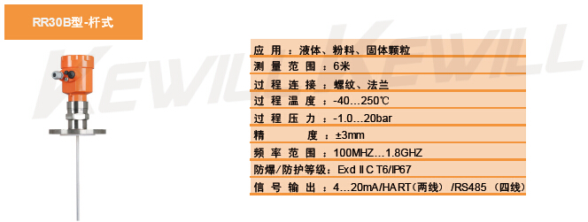 RR30导波雷达物位计